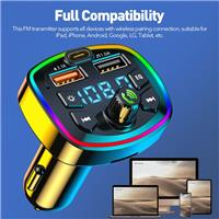 Cigarette Lighter Car Bluetooth FM Transmitter Car Radio Music Adapter Charger