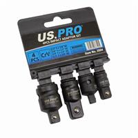 4PC Impact Socket Adaptor Set | Step Up/Down Reducer | 1/2" 3/8" 1/4" Drive | CR