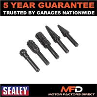 Sealey Rotary Burr Rasp Drill Bit Set 5pc RWBS5