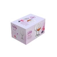 Lilly Crystal Brandy Cognac Glasses Set of 6, 400ml, Vintage, Dishwasher Safe