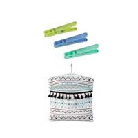 Beldray Peg & Bag Set 100 Recycled Plastic Pegs with Aztec Bag & Hanging Hook