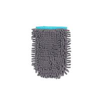 Beldray Chenille Pet Glove - Microfibre Drying Mitt, Antibacterial, Blue