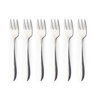 Salter Harrogate 12 Dessert Forks 18/0 Stainless Steel, Mirror Finish, 19cm