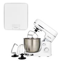 Salter Boston Stand Mixer & Scale Set 5L Bowl, Hook Attachments, 5kg Scale