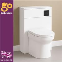 Complete Back to Wall Toilet Bundle White WC Unit, Pan, Cistern & Fixings