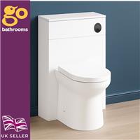 Complete Back to Wall Toilet Bundle White WC Unit, Pan, Cistern & Fixings