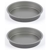 Salter Essentials 21cm Baking Tin Set of 2 Non-Stick PFOA-Free Lightweight Pan