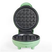 Mini Waffle Maker Round Dessert Machine Pastel Green (Open Box)
