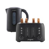 Progress Echo Kettle & Toaster Set 1.7L, Rapid Boil, 4-Slice, Easy Pour