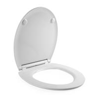 Beldray Anti-Bac Toilet Seat Ultra Slim Soft Close Quick Release Clean White