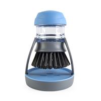 Beldray Anti-Bac Soap Dispensing Palm Held Dish Brush - Tackles Grease & Grime