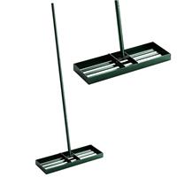 Outsunny 76 x 26 cm Lawn Levelling Rake with 169 cm Handle