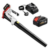 Outsunny Leaf Blower Cordless with 4000mAh Battery & Charger