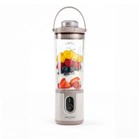 Salter ActiBoost Portable Blender - 450ml, Inc Blade Cover & Bottle Base, Stone