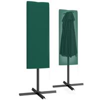 Outsunny Garden Parasol Cover for 2-4.6m Umbrella Protector, Dark Green