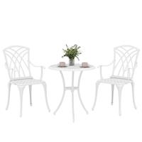 Outsunny 3 PCs Garden Bistro Set Outdoor Furniture Set Refurbished