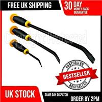 3PC HEAVY DUTY CROW BAR SET TOUGH PRY JEMMY LEVER WRECKING MECHANICS TOOL 20A