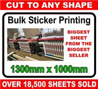 Custom Bulk printed vinyl stickers, labels to your design, FULLY LAMINATED