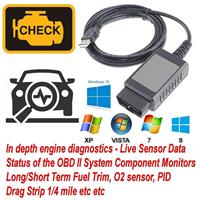 ELM 327 Interface USB Cable OBD2 for Vauxhall Opel LIVE DATA can obd