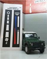 Dash Binnacle Heater & Fan Control Labels MTC6007 MTC6006 Land Rover Defender