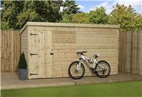 Empire 1000 Pent Garden Shed Wooden 9X4 9ft x 4ft SHIPLAP TONGUE & GROOVE PRESS