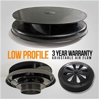 Wind Driven BLACK Van Roof Vent Rotating Spinning Fan Vehicle Air 4x4 Rotary