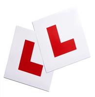 2 PIECE MAGNETIC L PLATE CAR LEARNER SIGN STICKERS VEHICLE STICKER B2