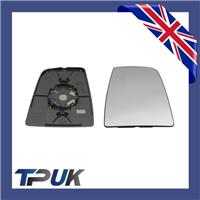 Ford Transit Mk8 2014 On Right Drivers Upper Wing Mirror Glass + Back Plate