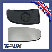 Ford Transit Mk8 Lower Door Wing Mirror Glass 2014 On Driver Right + Back Plate