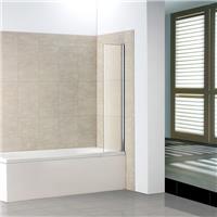 Aica 250x1400mm Fixed Panel Over Bath Shower Screen Water Deflector Square Cut