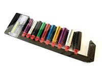 DEEP SOCKET SET 10PC 3/8 DRIVE MULTI COLOUR METRIC LONG REACH 10-19MM ON RAIL