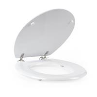 Beldray Wooden Toilet Seat Tongue & Groove Easy Clean Durable FSC, Inc Fittings