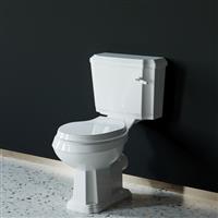 Traditional Toilet Ceramic Close Coupled With Soft Close Seat Cistern Bathroom