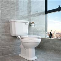 Bathroom Traditional Victorian Style Close Coupled Toilet Ceramic WC Cistern Pan