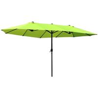 Outsunny 4.6M Garden Patio Umbrella Canopy Parasol Sun Shade w/o Base Green