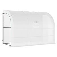 Outsunny 300 x 150 x 213 Plant Greenhouse Garden Nursery w/ Cover Window, White