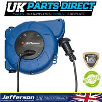 Jefferson 1500W Retracting Cable Reel - 10 Metre - 230V