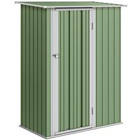 Outsunny Outdoor Storage Shed Steel Garden Shed w/ Lockable Door