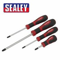 Sealey JIS Screwdriver Set 4PC Japanese Screwdrivers Industrial Standard AK4314