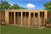Empire Pent Summerhouse Wooden Shiplap Tongue & Groove 20X6 Double Door 20ft x 6