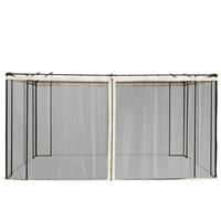 Outsunny 352 x 207cm Universal Replacement Gazebo Mesh Netting Screen Walls