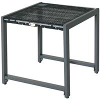 Outsunny Rattan End Table Side Coffee Desk Outdoor Patio Garden Furniture