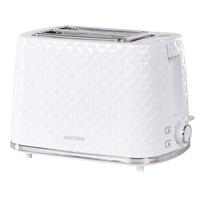 Salter 2-Slice Toaster Glacier Wide Toasting Slots Crumb Tray White Finish 930 W