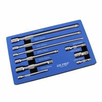 US PRO EXTENSION BAR SOCKET SET 9PC 3/8 1/4 1/2 DRIVE RATCHET SET 4190