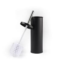 Beldray Toilet Brush & Holder Set Bathroom Cleaning Stiff Bristles Slim Black