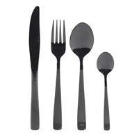 Salter COMBO-4115 Regal 32 Piece Cutlery Set, Black