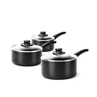 Kitchen Stories Saucepan Set & Lids 3 Piece Searsmart Dishwasher Safe (Open Box)