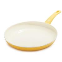 GreenLife 30cm Frying Pan Soft Grip Ceramic Non-Stick PFAS-Free Yellow(Open Box)