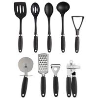 Russell Hobbs 9 Piece Utensil Set Kitchen Tools & Gadgets Nylon Utensils Black