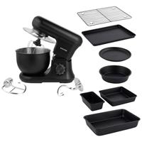 Salter Kuro Stand Mixer Electric Whisk 7-Piece Stackable Bakeware Non-Stick Tray